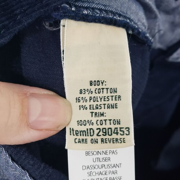 LL Bean Navy Blue Corduroy Pants Favorite Fit Womens 8 MT - Picture 10 of 12